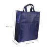 Blue Oxford File Organizer Bag with Handle view 2