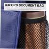 Blue Oxford File Organizer Bag with Handle view 4