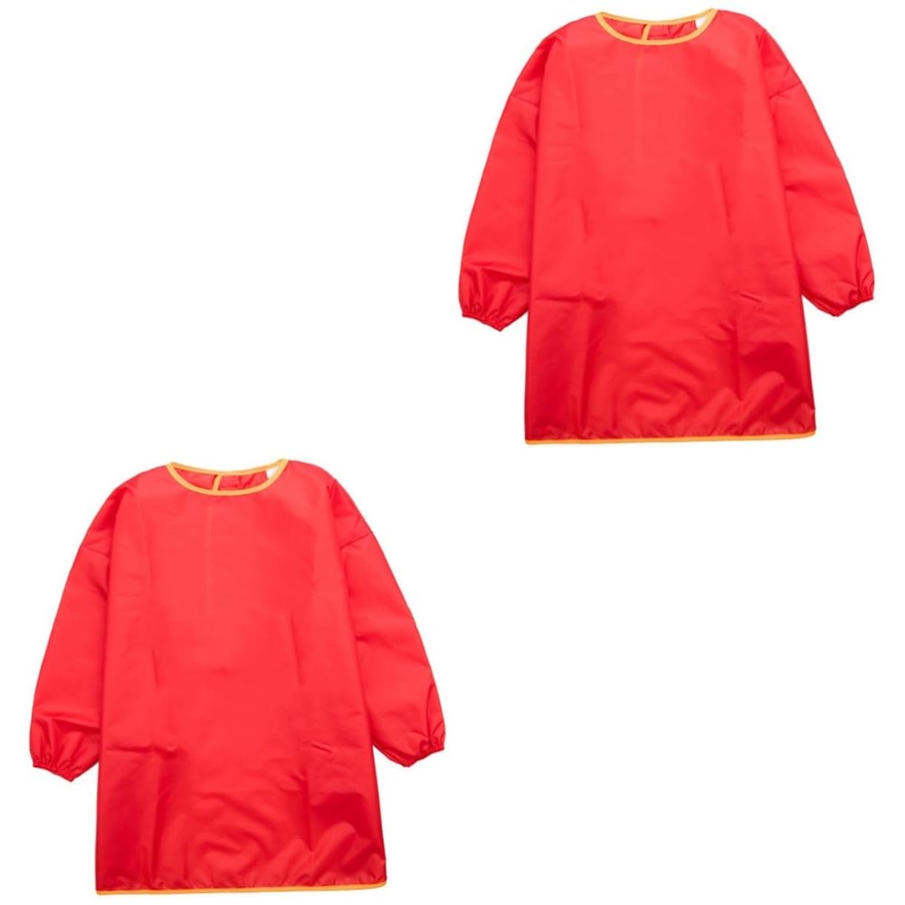 ibasenice 2-Piece Children's Art Smock Set with Adjustable Closure