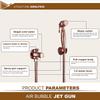 ATLION Rose Gold Brass Handheld Bidet Sprayer Set with 1.5 m Stainless Steel Hose view 2
