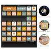 REGELETO Boho 46+3-Pocket Calendar Chart with 92 Cards, 73 x 61 cm, Black view 4