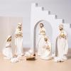 MINGZHE Christmas Nativity Set, Resin Figurines, Multicolor view 1