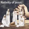 MINGZHE Christmas Nativity Set, Resin Figurines, Multicolor view 4
