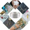 Aluminum Wire, 1 Roll for Jewelry Making, 0.8–6 mm, 23 Colors, Orange view 4