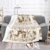 ObabO Western Desert Cactus Cowboys Ultra-Soft Flannel Blanket view 2