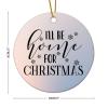 Evans1nism ill Be Home for Christmas Christmas Hanging Ornaments Inspired Christian Quote Holiday Keepsake Xmas Holiday 3.2 Inch Double-Sided Printing Christmas Tree Ornament Gift 2023 view 2