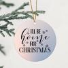 Evans1nism ill Be Home for Christmas Christmas Hanging Ornaments Inspired Christian Quote Holiday Keepsake Xmas Holiday 3.2 Inch Double-Sided Printing Christmas Tree Ornament Gift 2023 view 3