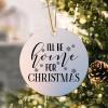 Evans1nism ill Be Home for Christmas Christmas Hanging Ornaments Inspired Christian Quote Holiday Keepsake Xmas Holiday 3.2 Inch Double-Sided Printing Christmas Tree Ornament Gift 2023 view 4