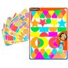 CLEOPATRE - Self-Adhesive Geometric Stickers - Multicolor - Pack of 6 Sheets (276 Stickers) view 1