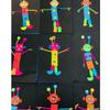 CLEOPATRE - Self-Adhesive Geometric Stickers - Multicolor - Pack of 6 Sheets (276 Stickers) view 2