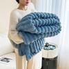 ZYFAB Ultra-Soft Luxury Fluffy Faux Rabbit Fur Blanket, Thick Warm Reversible Plush Blanket for Couch, Bed or Sofa, 150 × 200 cm view 1