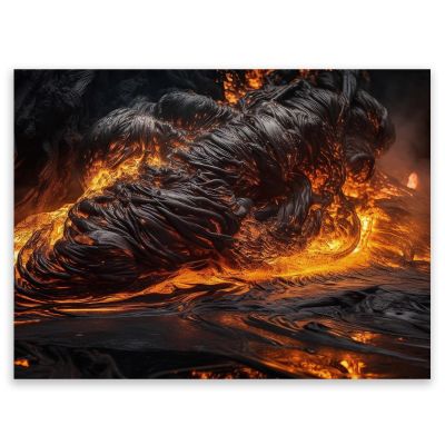 SMTDeco Stove Cover 70 × 52 cm, Tempered ESG Glass, Scratch-Resistant & Non-Slip, Splash Guard & Cutting Board for Induction/Ceramic Cooktops, 1-Piece, Magma Orange Design