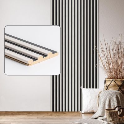 Desiwa Wall & Ceiling Panels, 6-Piece Set, Oak White Black, 10.7 x 130 cm