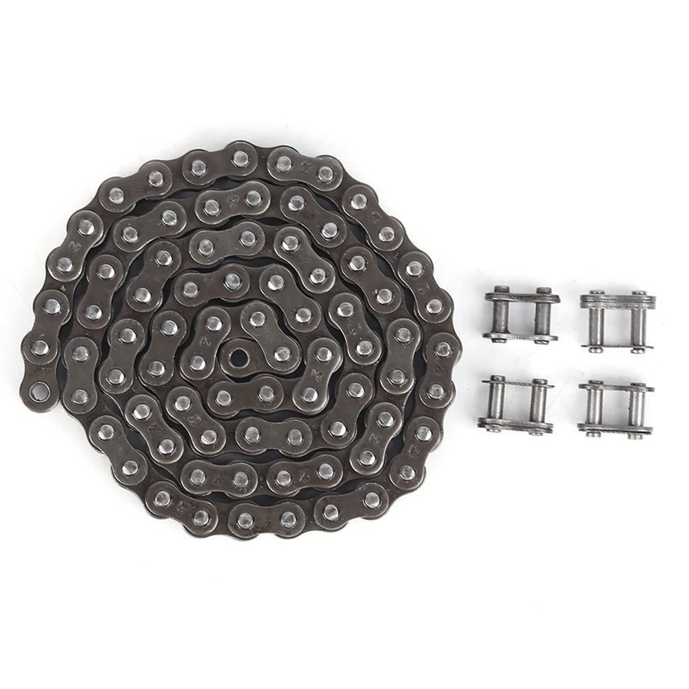 Roller Chain Drive Tensioner with Spring Master Link, 0.5 m Carbon Steel Chain