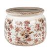 Clayre & Eef Ceramic Indoor Flower Pot, 20 x 15 cm, Beige/Pink view 1