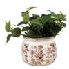 Clayre & Eef Ceramic Indoor Flower Pot, 20 x 15 cm, Beige/Pink view 2