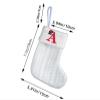Fillable Santa Stocking with 26 Letters, Christmas Fireplace Stocking, Personalized Hanging Christmas Stocking (S, One Size) view 3