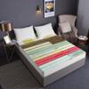 Highdi 3D Wood Panel Fitted Sheet, Soft Breathable Microfiber, Deep Pocket up to 8 in, 63 x 79 in, Beige Red view 3