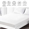 Highdi 3D Wood Panel Fitted Sheet, Soft Breathable Microfiber, Deep Pocket up to 8 in, 63 x 79 in, Beige Red view 4