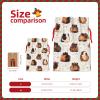 Christmas Drawstring Gift Bags with Guinea Pig Print view 3