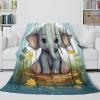 Cute Elephant Fleece Throw Blanket, Super Soft, 50 x 60 in (127 x 152 cm) view 2
