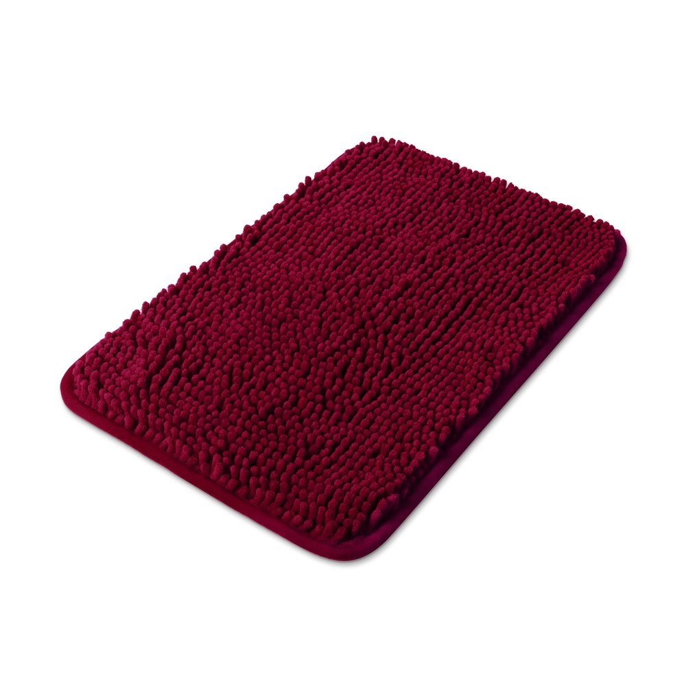Yeaban Small Bathroom Rugs 30.5 x 45.7 cm, Chenille Bath Mats, Absorbent, Washable, Non-Slip, Plush and Soft