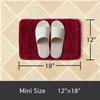 Yeaban Small Bathroom Rugs 30.5 x 45.7 cm, Chenille Bath Mats, Absorbent, Washable, Non-Slip, Plush and Soft view 2