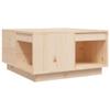 KTHLBRH Small Coffee Table with Storage, 60 x 61 x 32.5 cm, Solid Pine Wood view 2