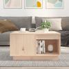 KTHLBRH Small Coffee Table with Storage, 60 x 61 x 32.5 cm, Solid Pine Wood view 3