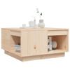 KTHLBRH Small Coffee Table with Storage, 60 x 61 x 32.5 cm, Solid Pine Wood view 4