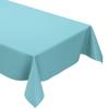 KEVKUS Solid Light Blue 291 PVC Tablecloth, Oval 140 x 200 cm, Raw Cut Edge view 1