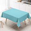 KEVKUS Solid Light Blue 291 PVC Tablecloth, Oval 140 x 200 cm, Raw Cut Edge view 4