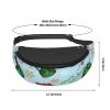 Merry Christmas Printed Fanny Pack with Headphone Port, Adjustable, One Size view 3