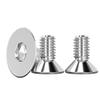 Drenky 10-Pack M8 x 10 mm Stainless Steel Countersunk Socket Head Screws, DIN 7991 / ISO 10642 view 1