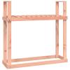 Homgoday Solid Douglas Fir Wood Rack, 110 x 35 x 108.5 cm view 2