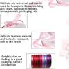 DUBMAG Fabric Ribbon for Gift Wrapping, Satin Double-Sided Ribbon with Gold Edges, Purple view 3