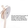 DUBMAG Fabric Ribbon for Gift Wrapping, Satin Double-Sided Ribbon with Gold Edges, Purple view 4