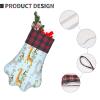 NEZIH Giraffe Floral Print Christmas Pet Paw Stocking view 4
