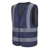 AYKRM High-Visibility Safety Vest with Reflective Stripes, Navy view 1