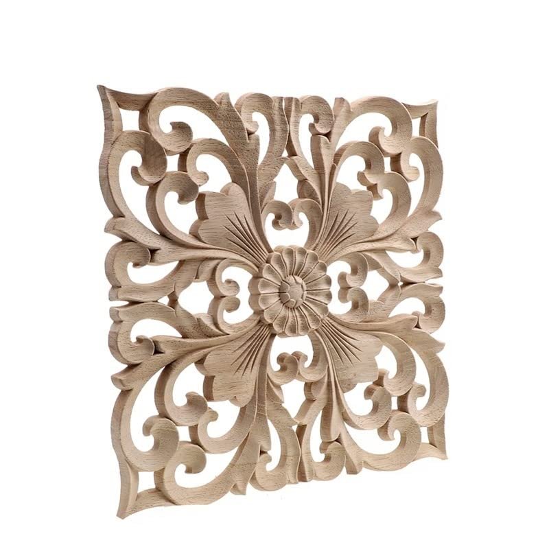 RAAMKA Wood Carved Ornaments for Furniture, 30 cm