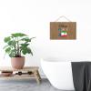 Vintage Wooden “I Choose Peace” Equatorial Guinea Artwork Sign view 4
