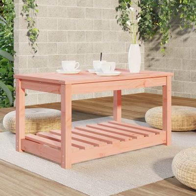 heybb Garden Table 82.5 x 50.5 x 45 cm, Outdoor Patio Table, Solid Douglas Fir Wood, 824139