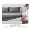 PAHION Fitted Sheet for Box Spring or Water Beds, Super-Soft Cotton, Fits Toppers up to 20 cm, Yellow A, 120 x 200 + 30 cm view 4