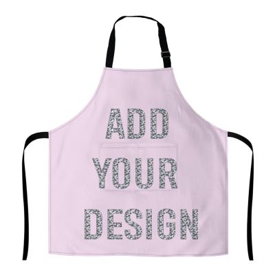 Miujonvy Restaurant Apron Your Image Here, Adjustable Cooking Apron for Kitchen, Garden and Salon, White, One Size