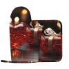 Red Love Printed Oven Mitt and Pot Holder Set, 2-Piece view 1