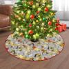 Treer Round Christmas Tree Skirt, 122 cm, Christmas Ornament Design B view 2