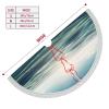 36-Inch Tassel Christmas Tree Skirt with Sea Background Design view 3