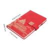 Red Faux Leather Planner Notebook with Closure view 4