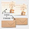 MeinBaby123 10 Kids' Birthday Invitations for Boys and Girls | Forest Animals Boho | Includes 10 Envelopes view 4
