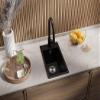 PRIMAGRAN Granite Sink for 30 cm+ Base Cabinets with Kitchen Faucet, 28 x 50 cm view 2
